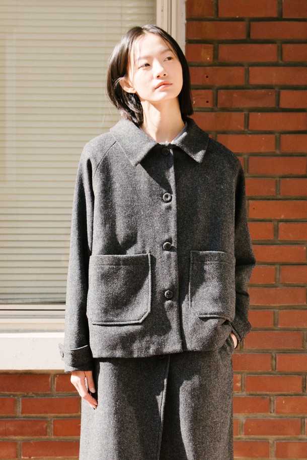 VINCENTNAVY - 자켓 - [24FW]WOOL TWEED SHORT JACKET