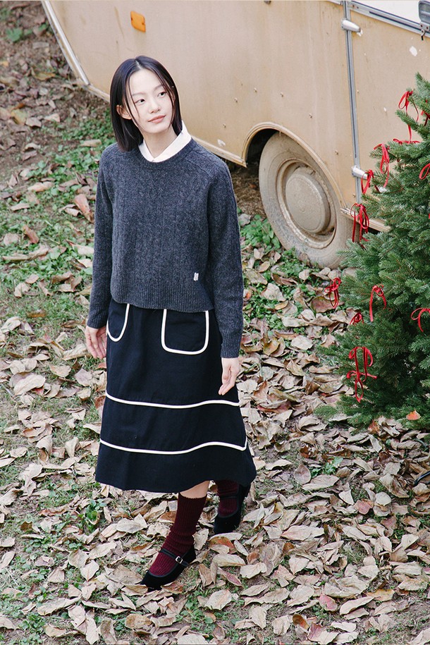 VINCENTNAVY - 스웨터 - [24FW]GRANDMA WOOL SWEATER