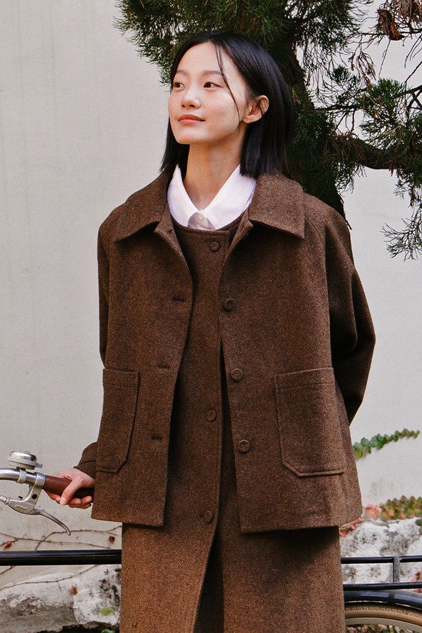 VINCENTNAVY - 자켓 - [24FW]WOOL TWEED SHORT JACKET