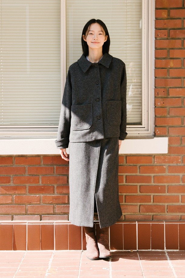 VINCENTNAVY - 자켓 - [24FW]WOOL TWEED SHORT JACKET