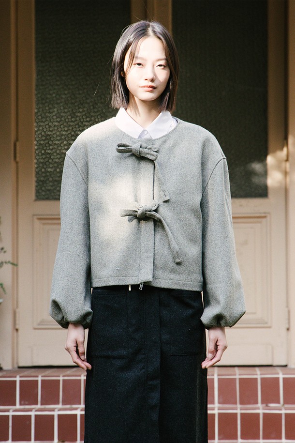 VINCENTNAVY - 자켓 - [24FW]WOOL TWEED RIBBON JACKET