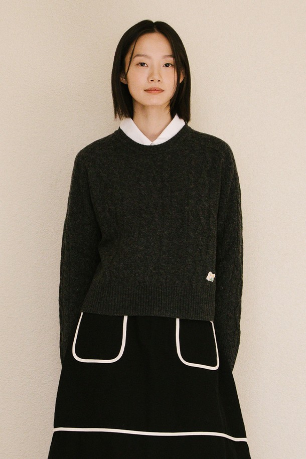 VINCENTNAVY - 스웨터 - [24FW]GRANDMA WOOL SWEATER