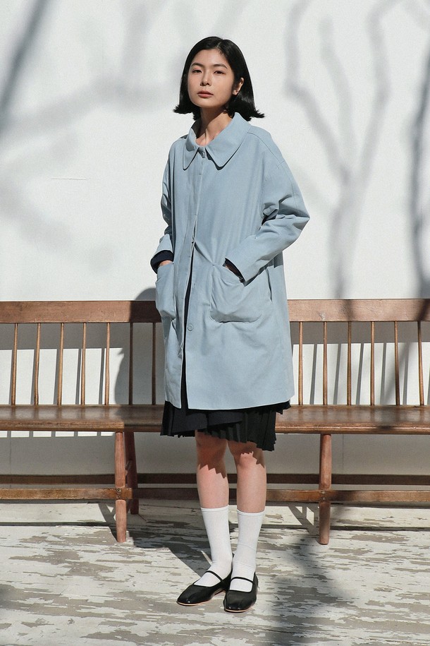 VINCENTNAVY - 트렌치코트 - [25SS]ROUND COLLAR SPRING COAT