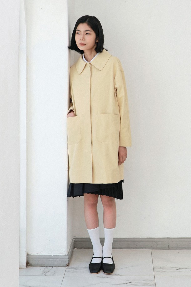 VINCENTNAVY - 트렌치코트 - [25SS]ROUND COLLAR SPRING COAT