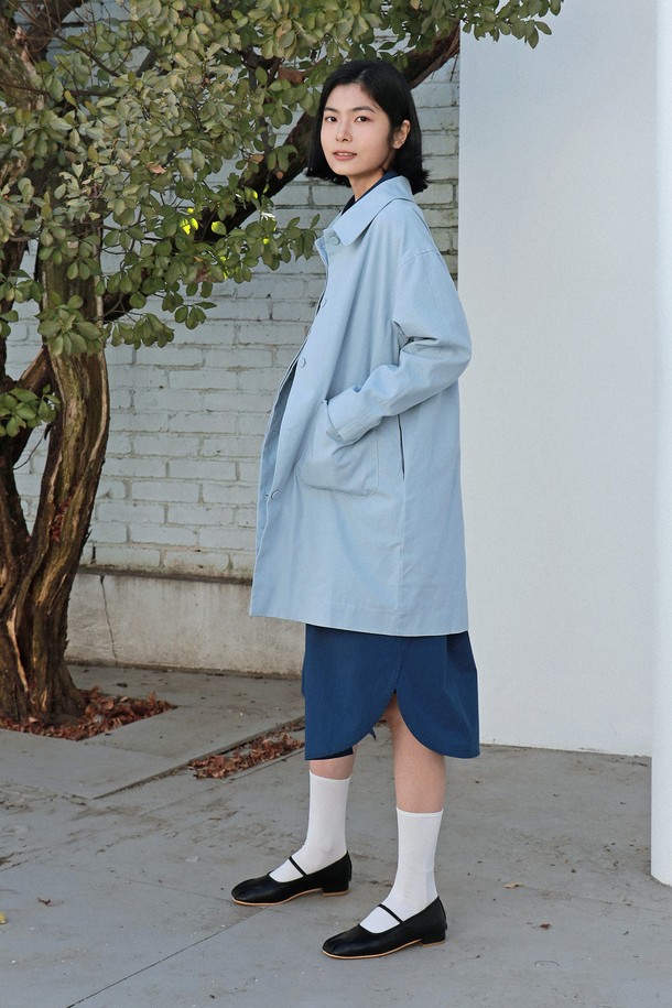 VINCENTNAVY - 트렌치코트 - [25SS]ROUND COLLAR SPRING COAT