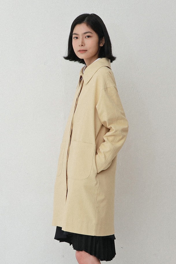 VINCENTNAVY - 트렌치코트 - [25SS]ROUND COLLAR SPRING COAT