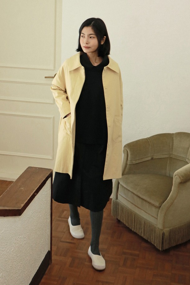 VINCENTNAVY - 트렌치코트 - [25SS]ROUND COLLAR SPRING COAT