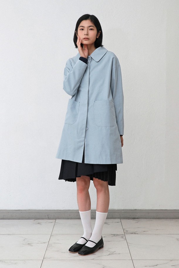 VINCENTNAVY - 트렌치코트 - [25SS]ROUND COLLAR SPRING COAT