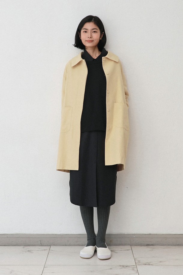 VINCENTNAVY - 트렌치코트 - [25SS]ROUND COLLAR SPRING COAT