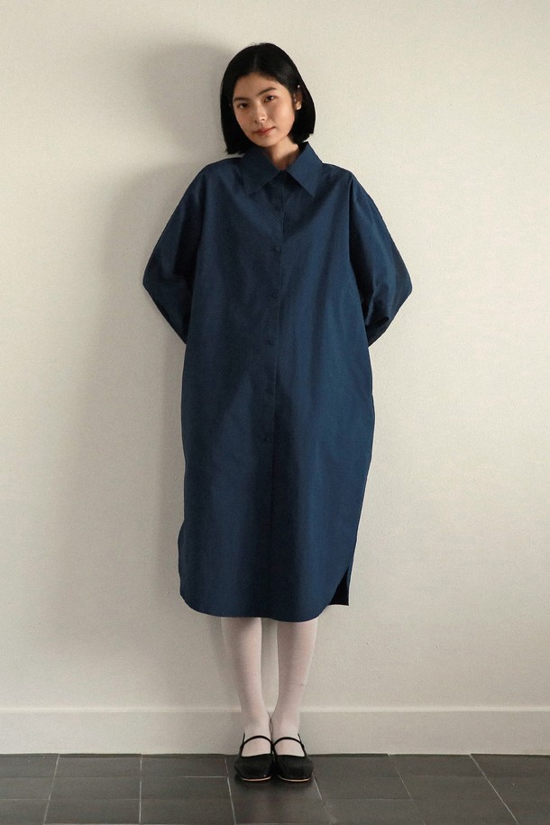 VINCENTNAVY - 긴소매 원피스 - [25SS]MILKYWAY SHIRT DRESS