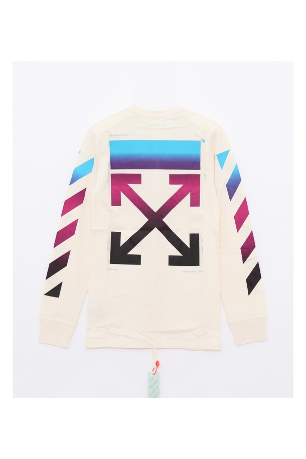 OFF-WHITE - 긴팔티셔츠 - 오프화이트 OMAB001F181850050288 티셔츠