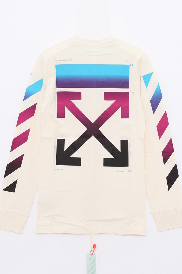 OFF-WHITE - 긴팔티셔츠 - 오프화이트 OMAB001F181850050288 티셔츠