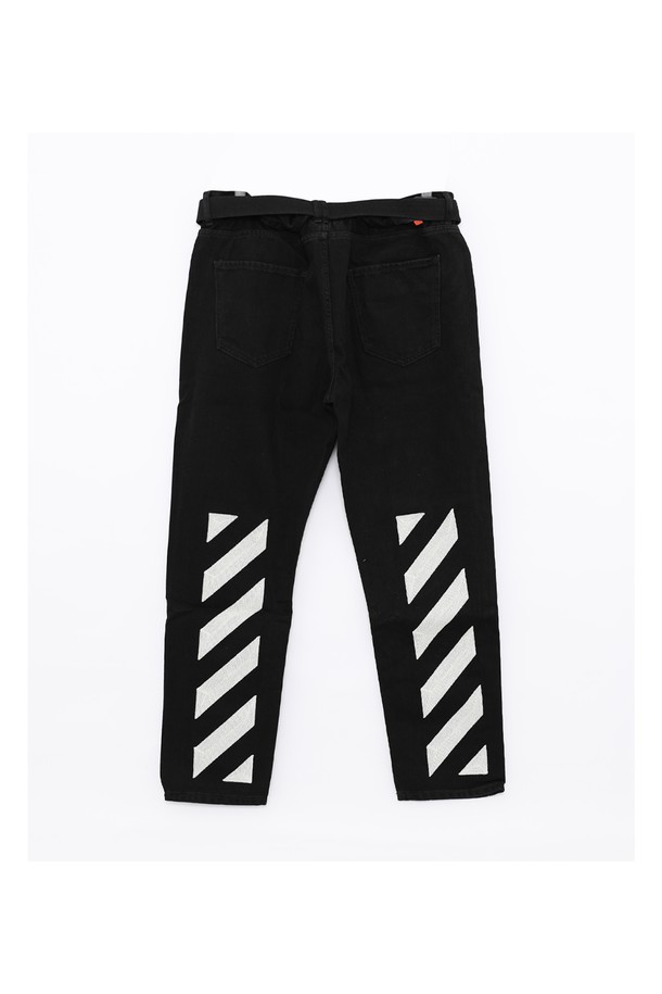 OFF-WHITE - 팬츠 - 오프화이트 디아고 에로우 패치로고 크롭 슬림진 OMYA005F19E540241001