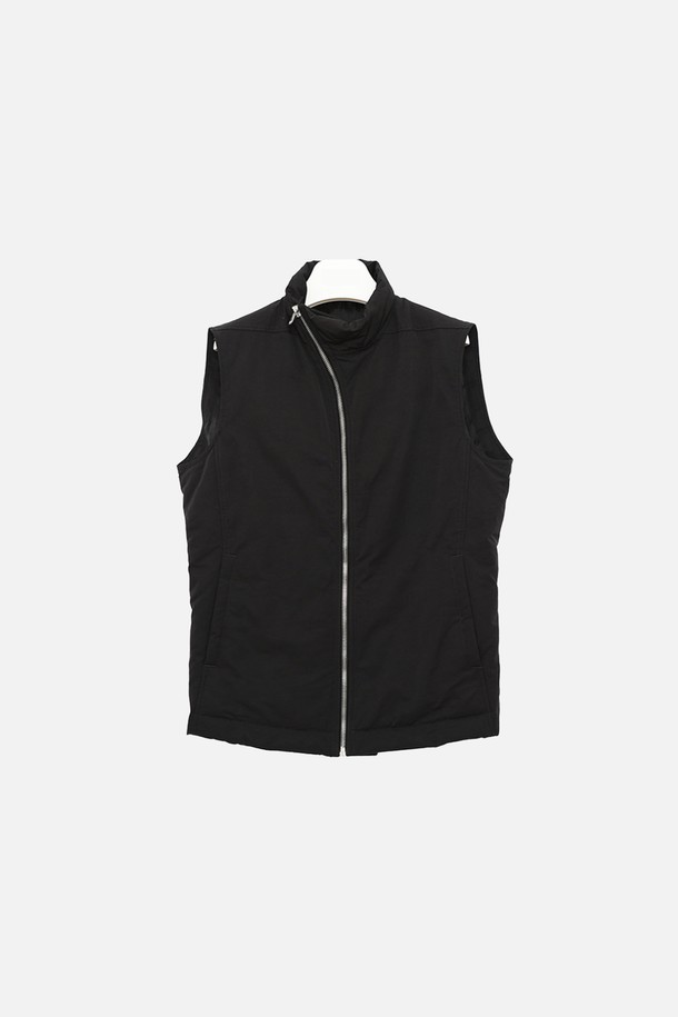 RICK OWENS - 다운/패딩 - 릭오웬스 사선 집업 슬리브 몰리 패딩 남성 쪼끼 RU15F7794 MU 09