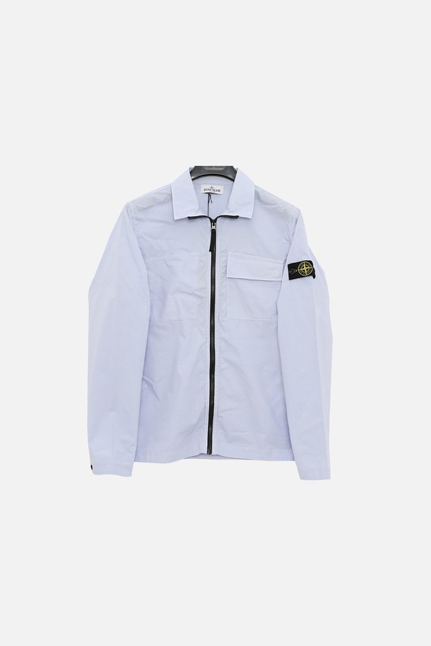 STONE ISLAND - 키즈아우터 - 스톤아일랜드키즈 와펜 2포켓 클래식 셔츠 남아 자켓 761610402 V0047/8A