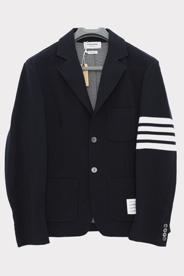 THOM BROWNE - 사파리/필드자켓 - 톰브라운 사선완장 포켓 패치로고 남성 자켓 MJT344A J0008 415