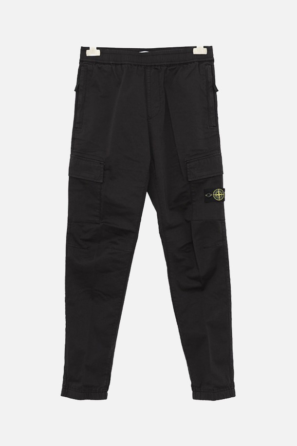 STONE ISLAND - 키즈하의 - 스톤아일랜드키즈 와펜 클래식 밴딩 조거 카고 남아 팬츠 761630812 V0029/8A