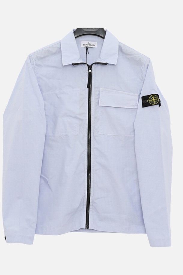 STONE ISLAND - 키즈아우터 - 스톤아일랜드키즈 와펜 2포켓 클래식 셔츠 남아 자켓 761610402 V0047/8A