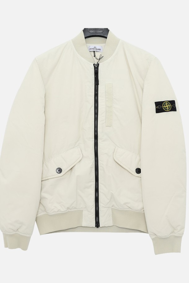 STONE ISLAND - 키즈아우터 - 스톤아일랜드키즈 와펜로고 투포켓 봄버 패딩 남아 자켓 771641236 V0097/8A