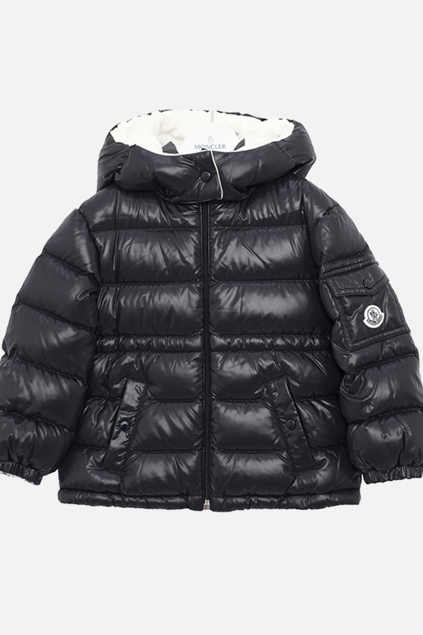 MONCLER - 의류 - 몽클키즈 패치로고 마이어 후드 패딩 베이비 자켓 1A00022 68950 742 MAIRE