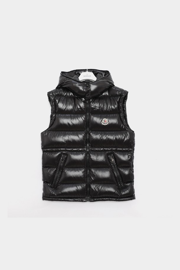 MONCLER - 키즈아우터 - 몽클키즈 아니아 패치로고 후드 패딩 조끼 여아 자켓 1A00064 68950 999 ANIA/10A