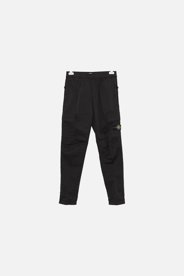 STONE ISLAND - 키즈하의 - 스톤아일랜드키즈 와펜 클래식 밴딩 조거 카고 남아 팬츠 761630812 V0029/8A