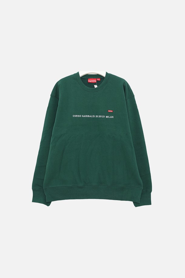 SUPREME - 스웨트셔츠 - 슈프림 숍 스몰 박스로고 스웨트 기모 남성 맨투맨 FW22SW28I DK GREEN