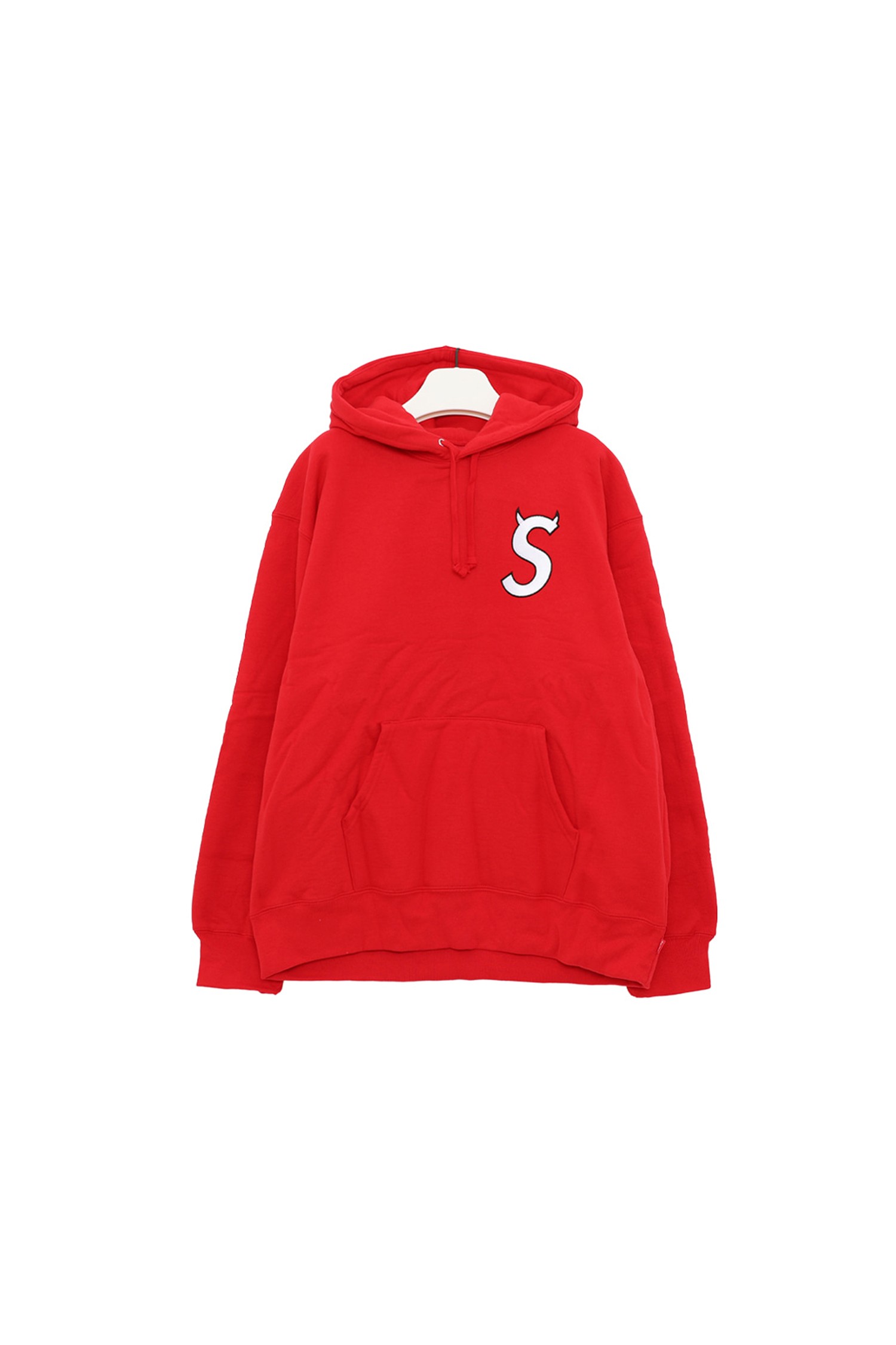 Buy Supreme S Logo Hooded Sweatshirt 'Red' - FW22SW36 RED