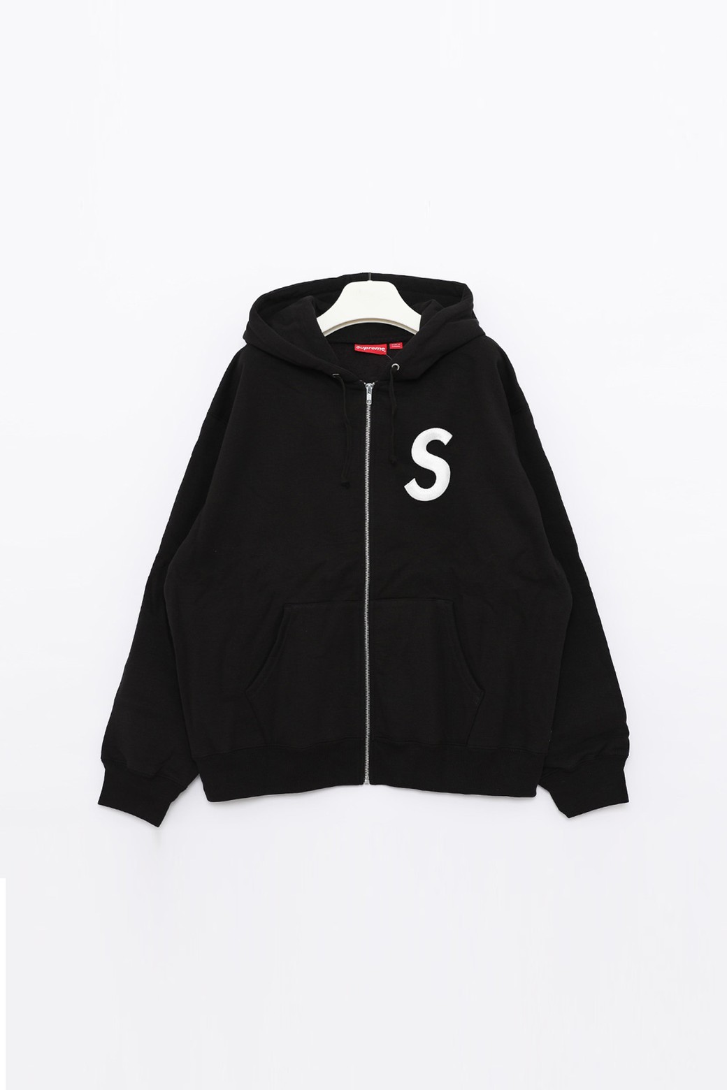 슈프림 FW23SW42 BLACK S로고 집업 자켓_SUPREME