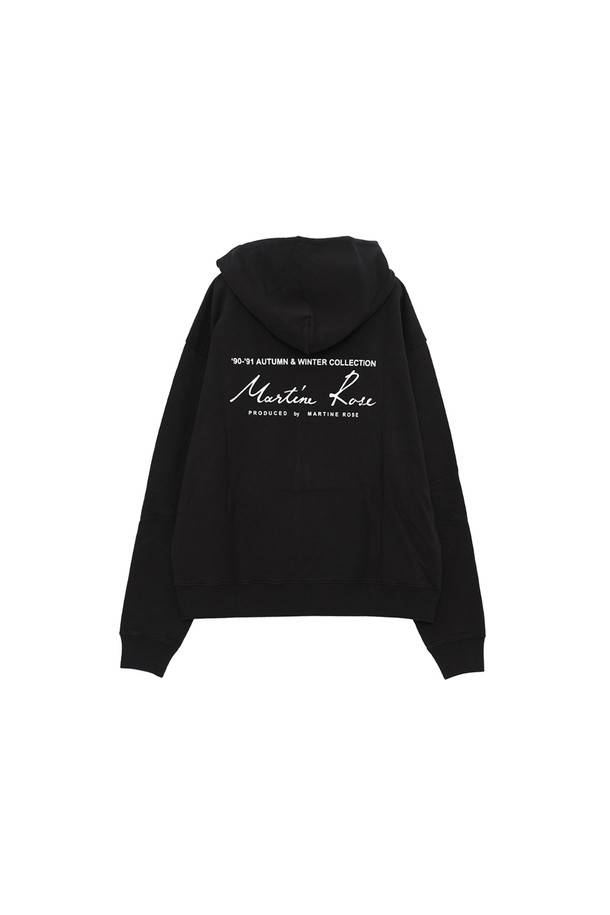 MARTINE ROSE - 후디 - 마틴로즈 23SS CMR602FL BLACK 스웨트 후드티