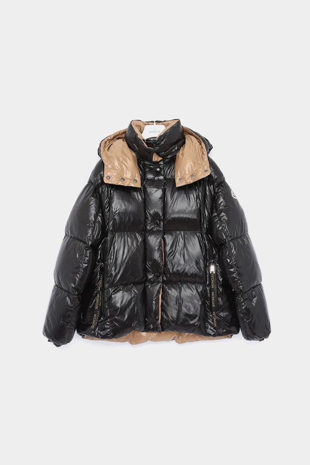 MONCLER - 점퍼 - 몽클레어 24FW 파라나 패치로고 후드 패딩 여성 자켓 1A00103 68950 999 PARANA