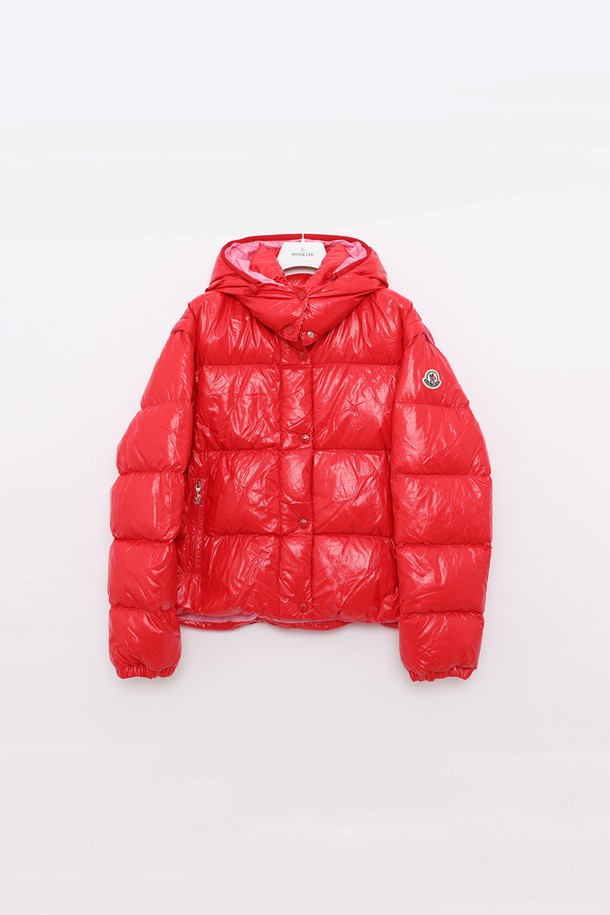 MONCLER - 점퍼 - 몽클레어 마울레온 패치로고 후드 패딩 여성 자켓 1A00011 596NO 405 MAULEON