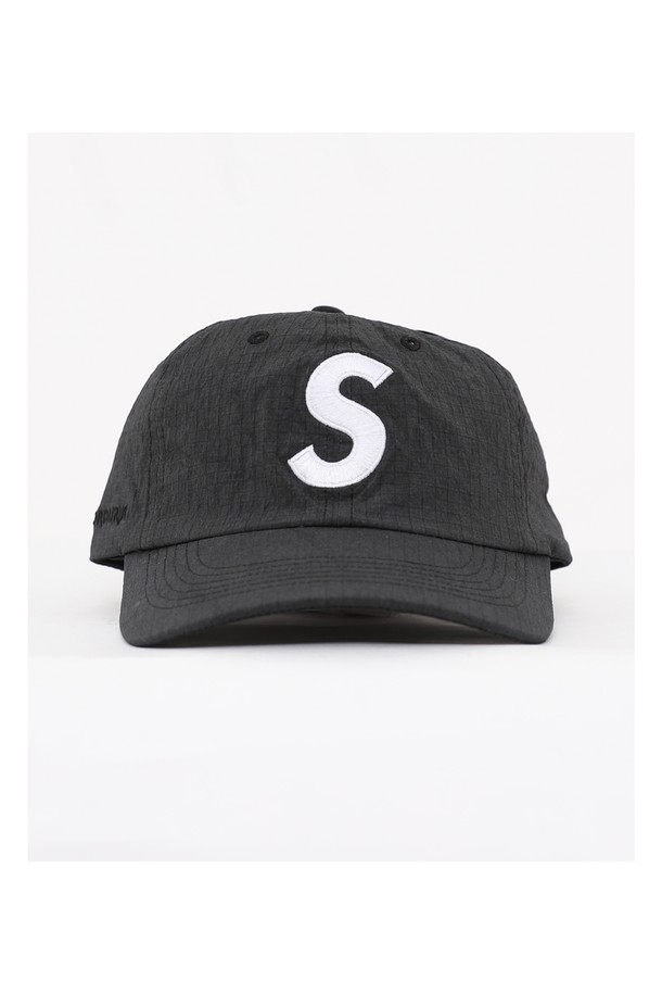 SUPREME - 모자 - 슈프림 코듀라 립스톱 S로고 6패널 남성 볼캡 SS23H90 BLACK