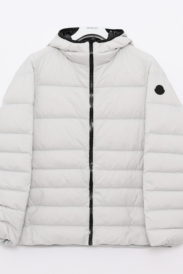 MONCLER - 점퍼 - 몽클레어 플러비스 패치로고 후드 패딩 여성 자켓 1A00022 595FD 91Q PLUVIS