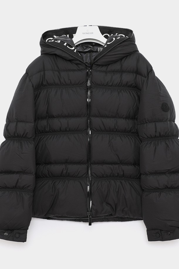 MONCLER - 점퍼 - 몽클레어 이제르 패치로고 후드 패딩 여성 자켓 1A00024 596IU 999 YSER