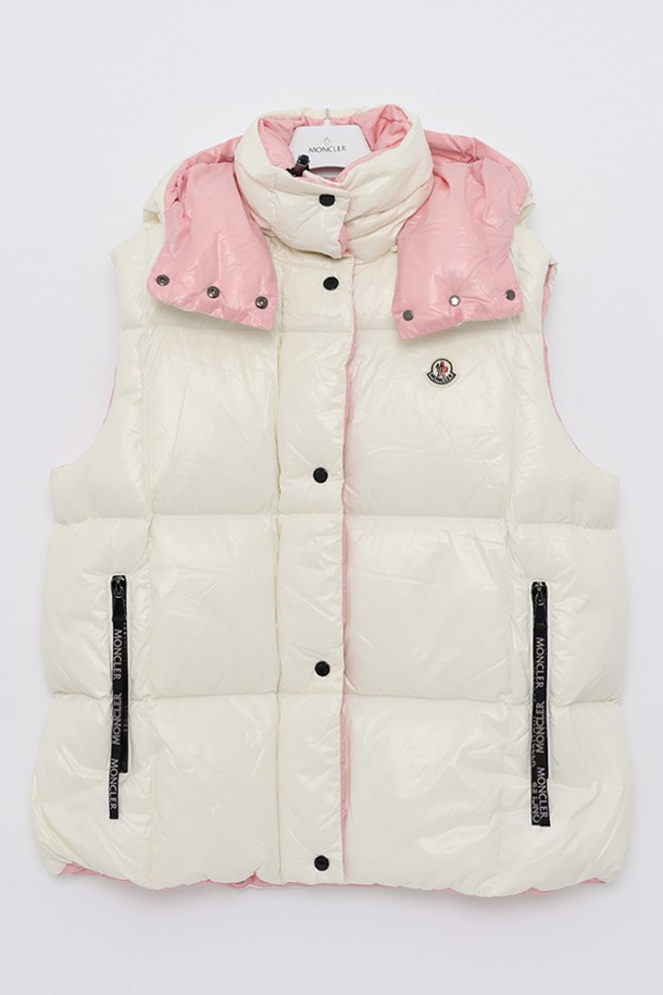 MONCLER - 점퍼 - 몽클레어 루줄레 패치로고 후드 패딩 조끼 여성 자켓 1A00102 68950 034 LUZULE