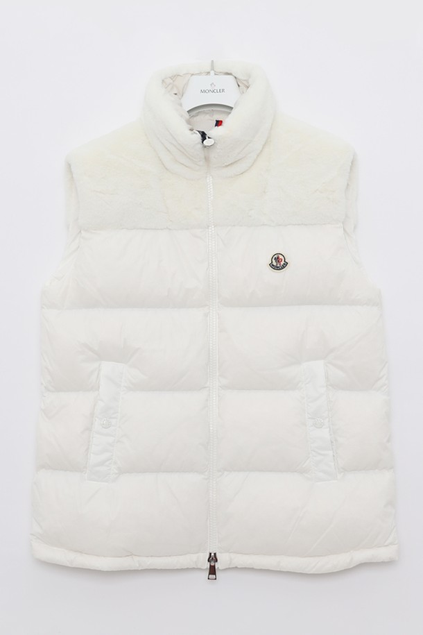 MONCLER - 패딩 - 몽클레어 렘파 패치로고 하이넥 패딩 베스트 여성 자켓 1A00046 5972C 034 LEMPA