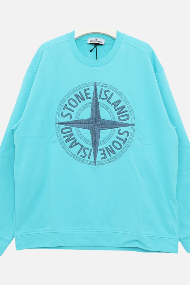 STONE ISLAND - 스웨트셔츠 - 스톤아일랜드 빅와펜 자수로고 스웨트 남성 맨투맨 781565484 V0042