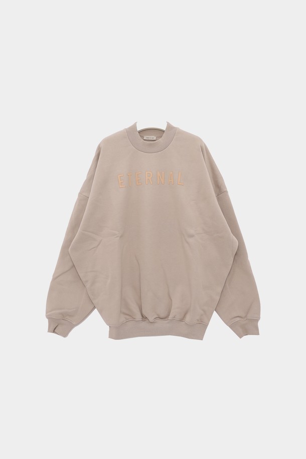 FEAR OF GOD - 스웨트셔츠 - 피어오브갓 이터널 로고 스웨트 오버사이즈 남성 맨투맨 FGE50 003AFLC 252