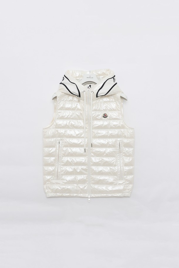 MONCLER - 다운/패딩 - 몽클레어 아카이시 패치로고 후드 패딩 조끼 남성 자켓 1A00059 596J9 001 AKAISHI