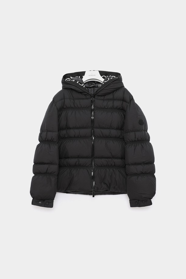 MONCLER - 점퍼 - 몽클레어 이제르 패치로고 후드 패딩 여성 자켓 1A00024 596IU 999 YSER