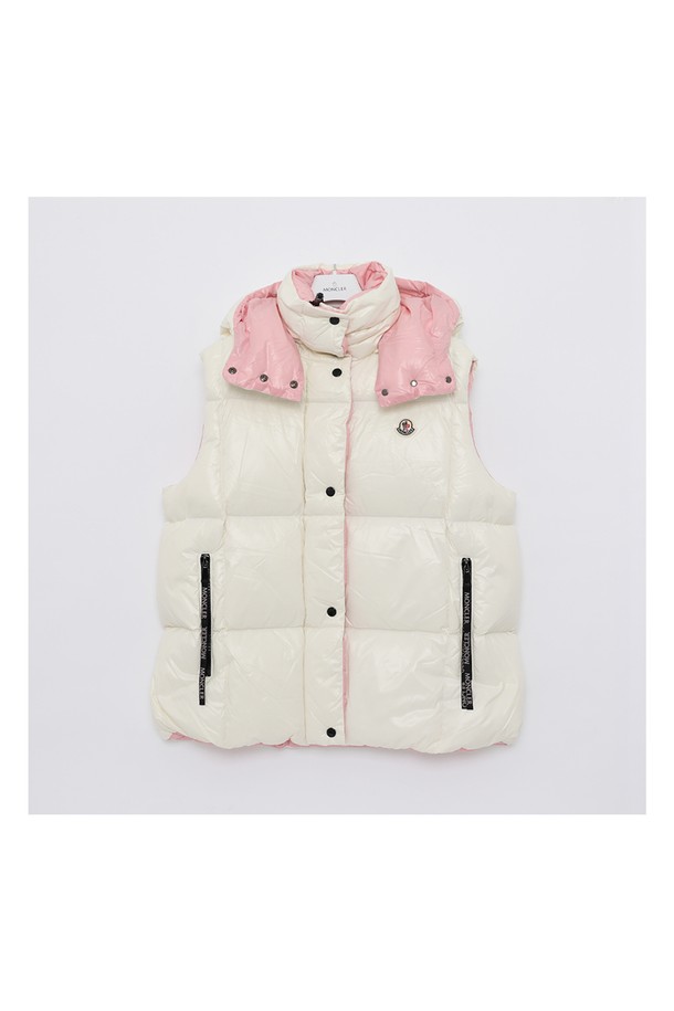 MONCLER - 점퍼 - 몽클레어 루줄레 패치로고 후드 패딩 조끼 여성 자켓 1A00102 68950 034 LUZULE