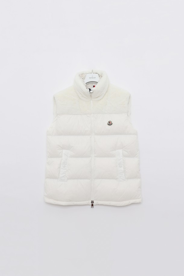 MONCLER - 패딩 - 몽클레어 렘파 패치로고 하이넥 패딩 베스트 여성 자켓 1A00046 5972C 034 LEMPA