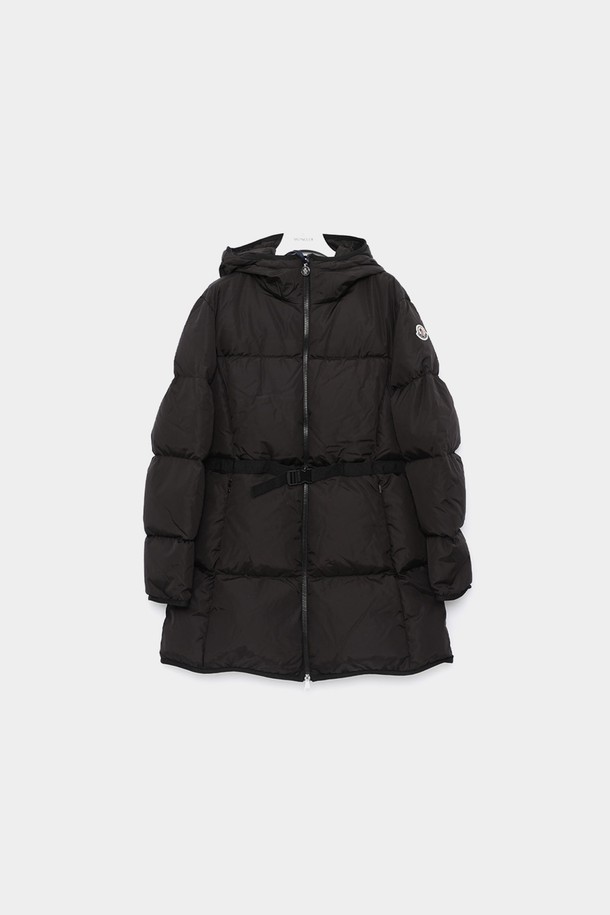 MONCLER - 패딩 - 몽클레어 패치로고 벨티드 후드 패딩 여성 자켓 1A00195 539ZD 999 SIRLI