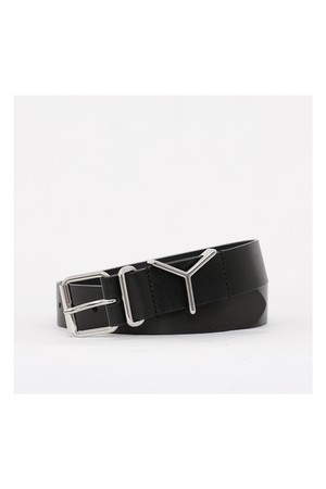 와이프로젝트 Y로고 35MM 남성 벨트 BELT1Y S25 BLACK SILVER