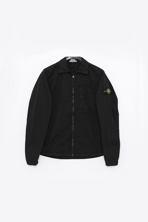 STONE ISLAND - 의류 - 스톤키즈 와펜로고 집업 셔츠 남아 자켓 801610310 V0129/8A