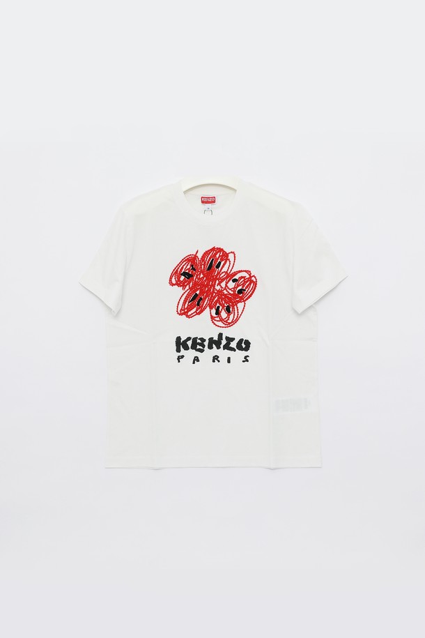 KENZO - 반팔티셔츠 - 겐조 24SS 2TS102 4SG 02 드로잉 티셔츠