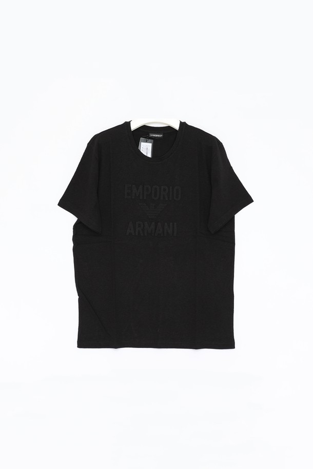 EMPORIO ARMANI - 반팔티셔츠 - 알마니 이글 패치로고 반팔 남성 티셔츠 211818 4R485 00020