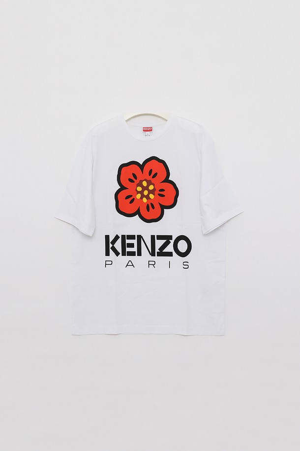 KENZO - 반팔티셔츠 - 겐조 보크 플라워 프린팅 반팔 남성 티셔츠 5TS445 4SO 01