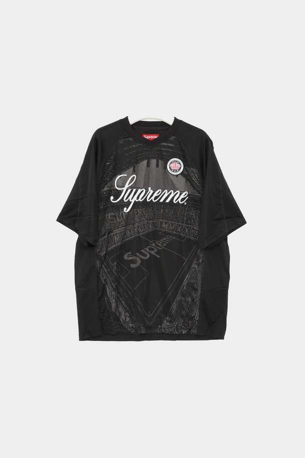 SUPREME - 반팔티셔츠 - 슈프림 SS24KN31 BLACK 자카드 사커 반팔티